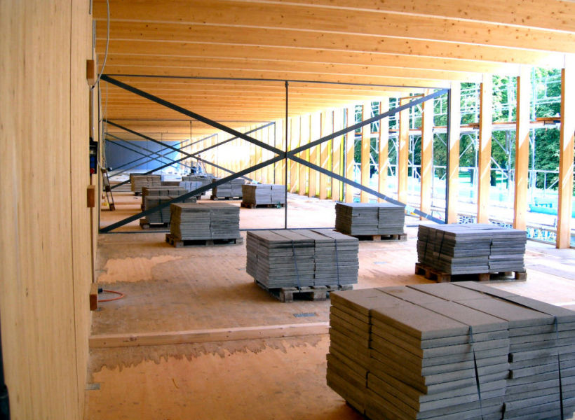 structure bois (contreventement et lest)