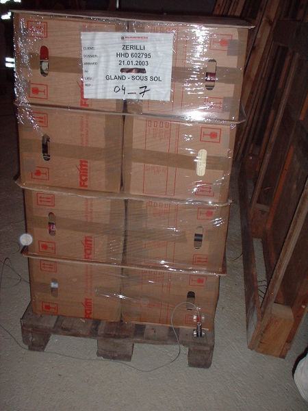 Vibrations et stockage de vins