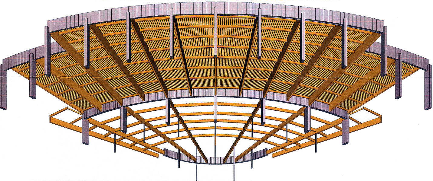 Plafond pour une piscine