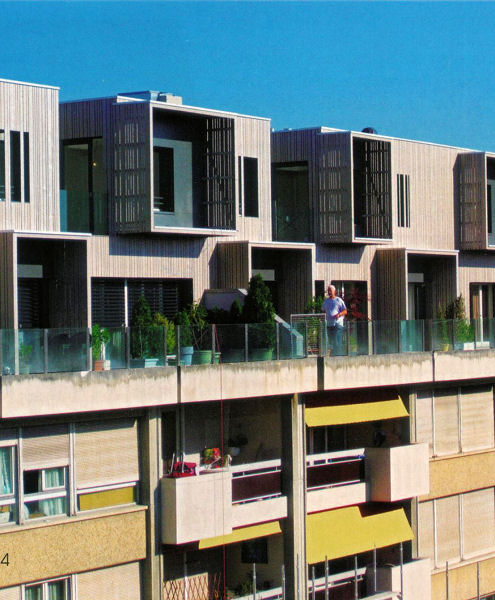 Surélévation = supperposition (attention au installation techniques du bâtiment